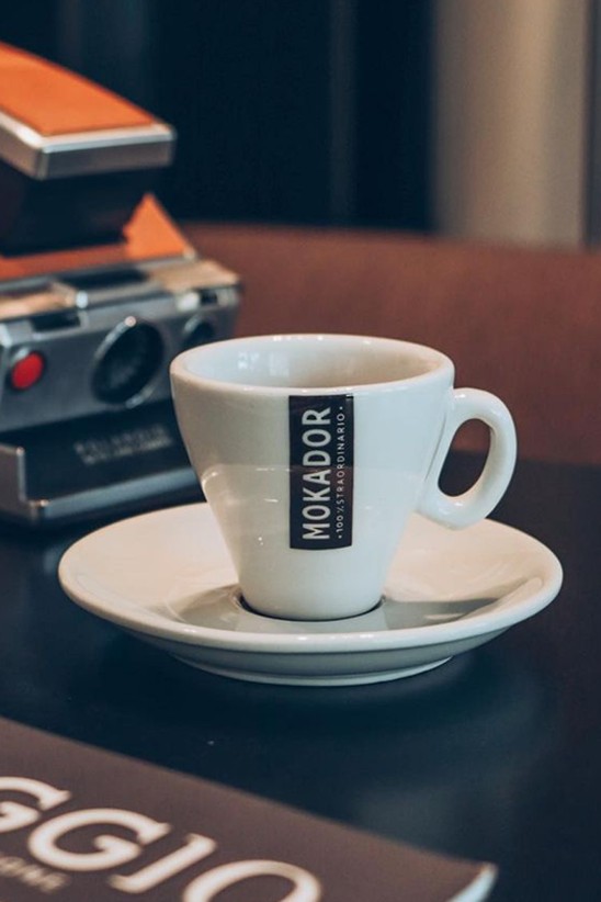 Porcelain espresso coffee cup set Mokador set of 12 