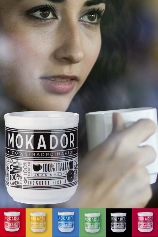 Ceramic coffee mug Mokador 