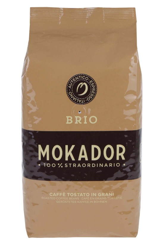 Premium coffee beans Mokador BRIO 
